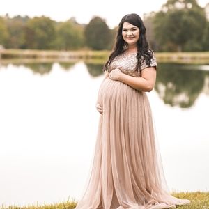 Maya Maternity dress sequin